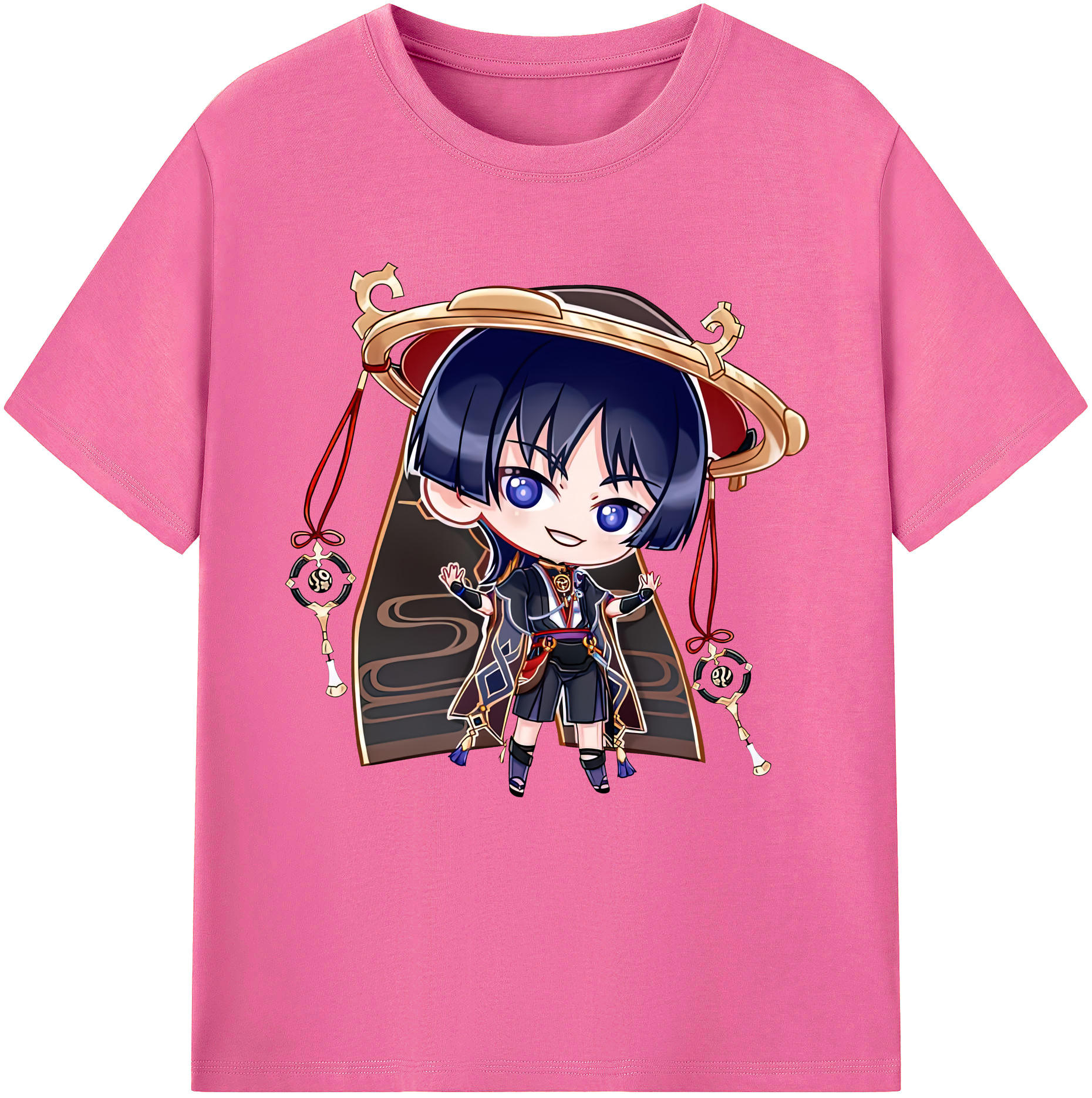 げんし神 さんペい genshin Sanpei レディースカジュアルプリントTシャツ（綿100％）